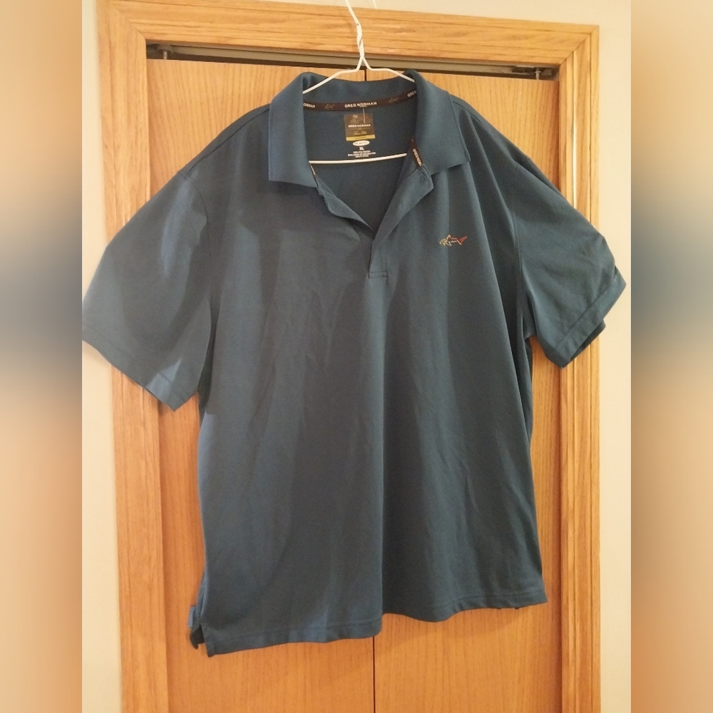 Men's XL Greg Norman Blue Golf Shirt